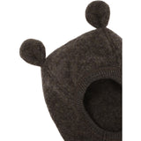 Mikk-Line Dark Brown Melange Uld Elefanthue Med Ører