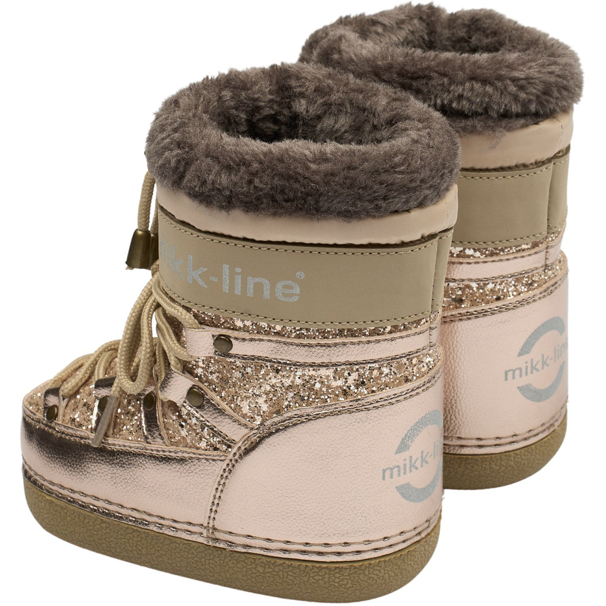Mikk-Line Champagne Glitter Snow Støvle Glitter