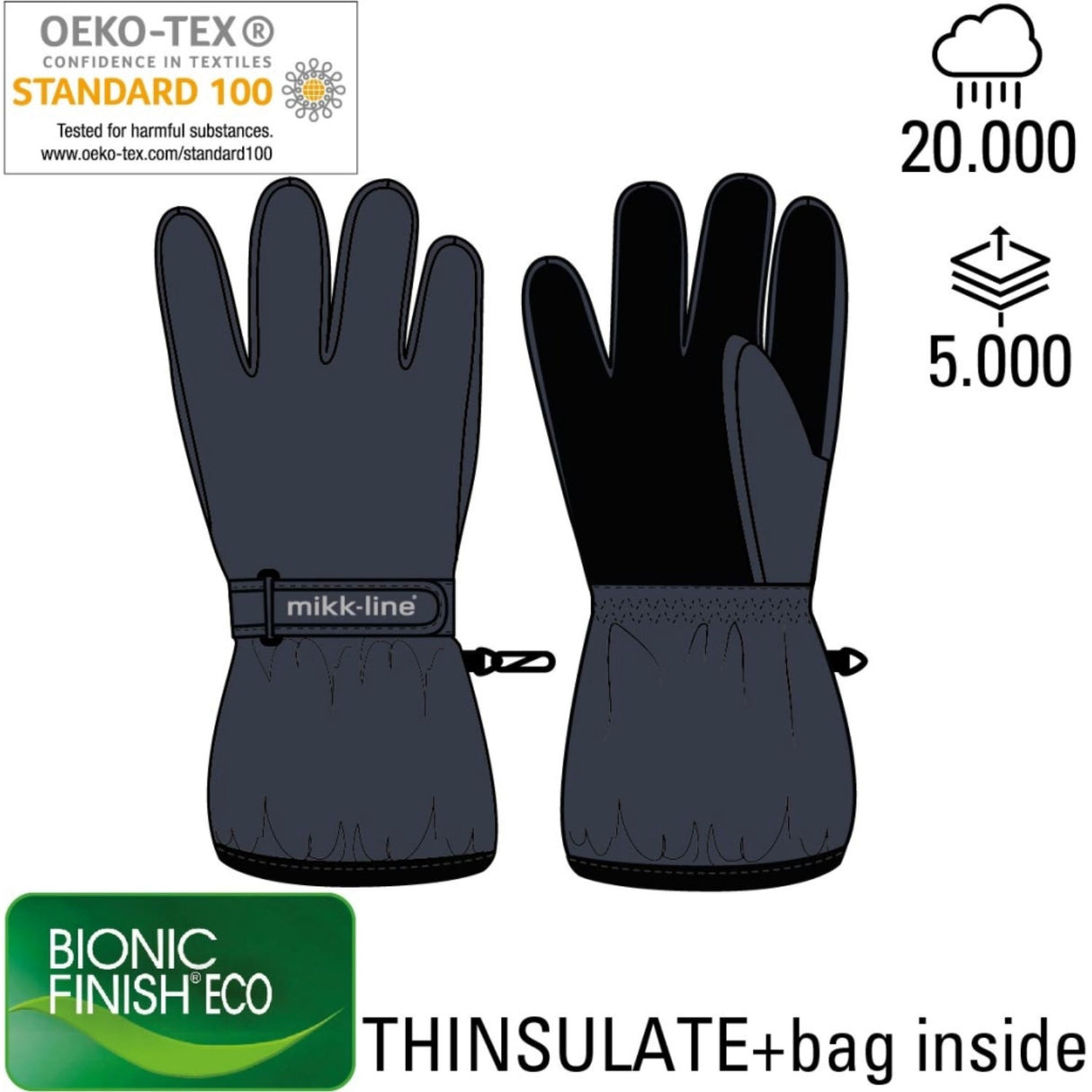 Mikk-Line Blue Nights Nylon Handsker