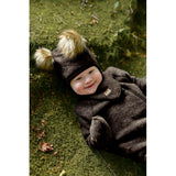 Mikk-Line Dark Brown Melange Uld Luffer