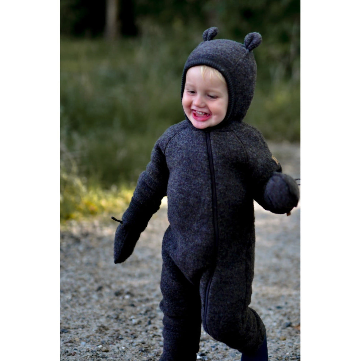 Mikk-Line Dark Brown Melange Uld Luffer