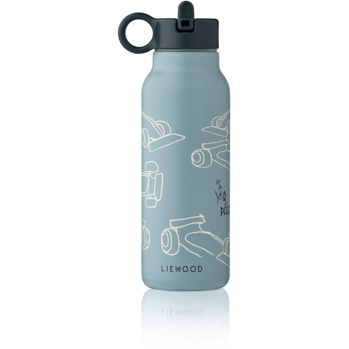 LIEWOOD Race Cars / Beach Blue Falk Water Flaske 350 Ml