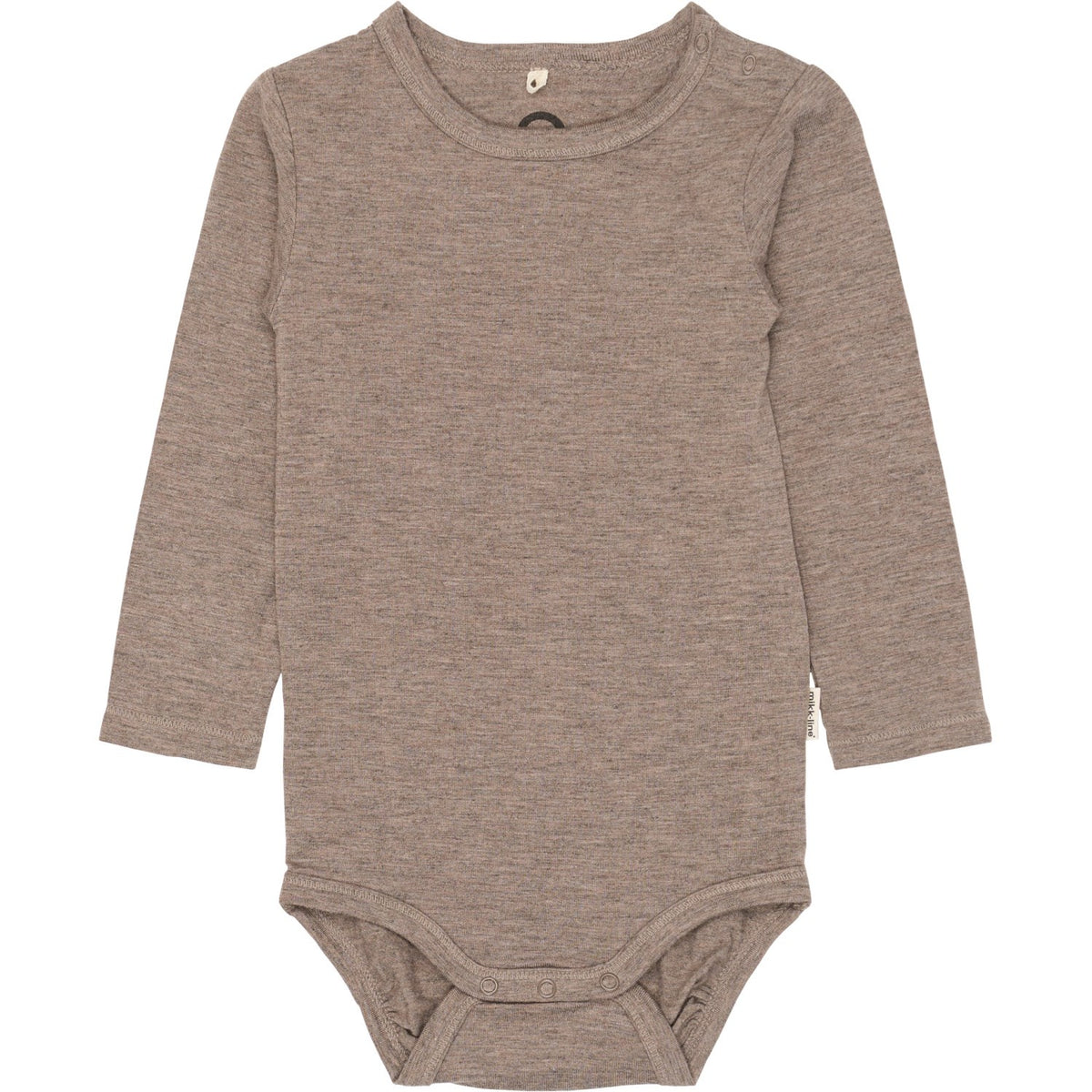 Mikk-Line Melange Denver Wool/Bamboo Ls Body