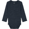 Mikk-Line Melange Blue Nights Merino Uld Ls Body