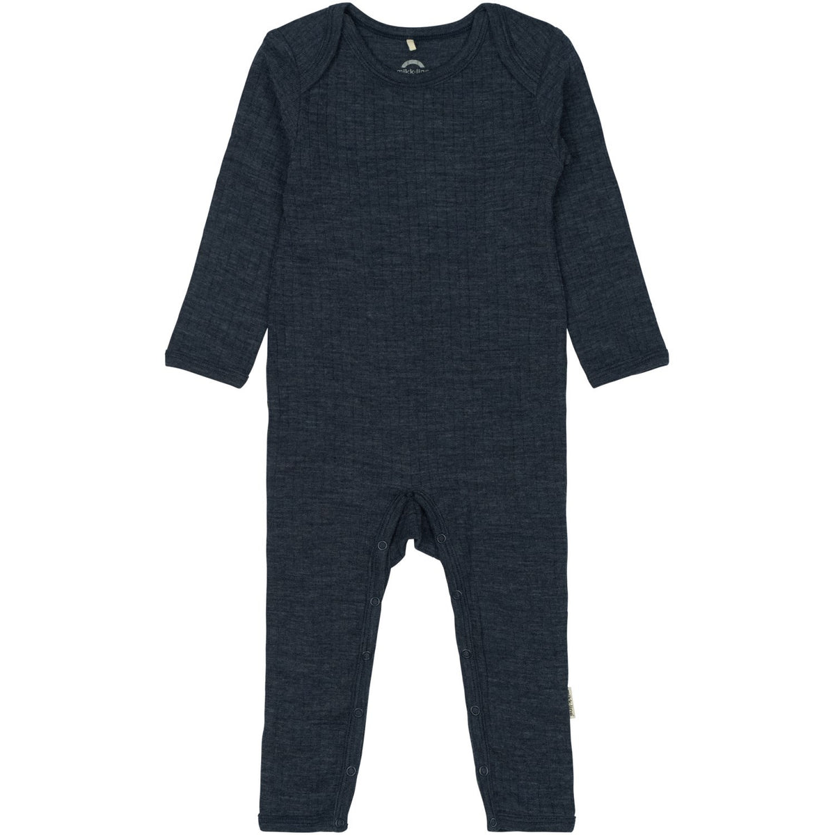 Mikk-Line Melange Blue Nights Merino Uld Ls Dragt