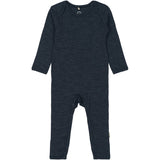 Mikk-Line Melange Blue Nights Merino Uld Ls Dragt