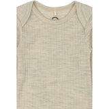Mikk-Line Melange Offwhite Merino Uld Ls Body