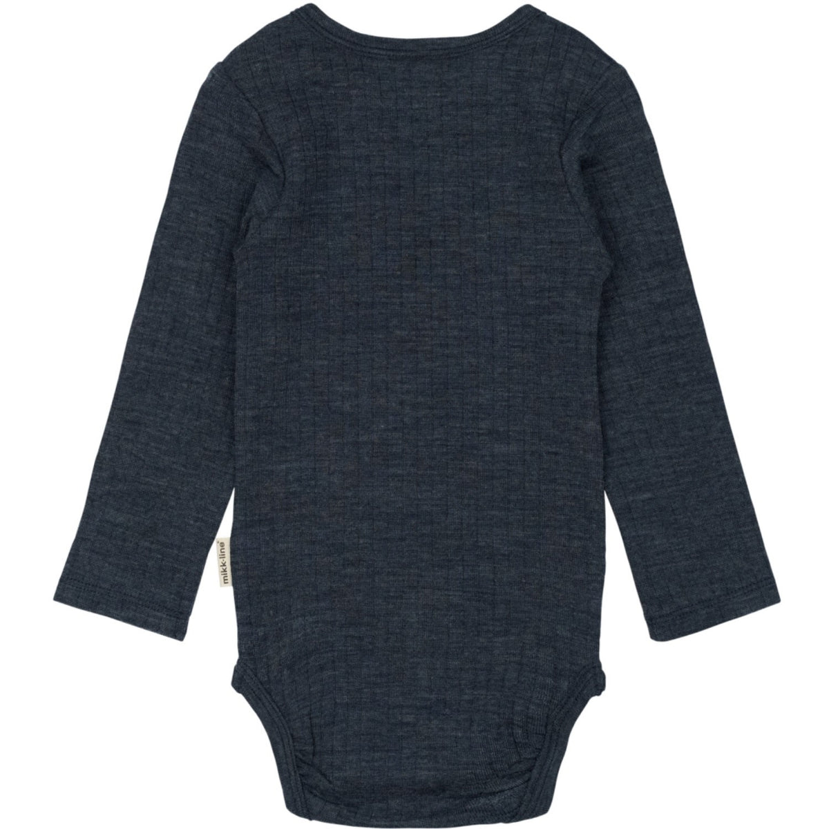 Mikk-Line Melange Blue Nights Merino Uld Ls Body