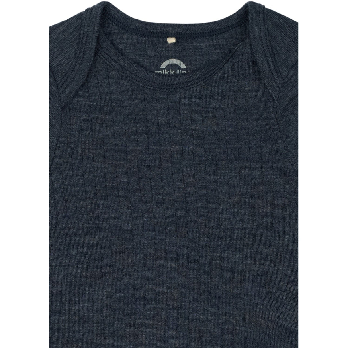 Mikk-Line Melange Blue Nights Merino Uld Ls Body