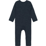 Mikk-Line Melange Blue Nights Merino Uld Ls Dragt