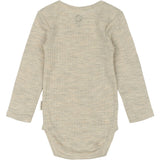 Mikk-Line Melange Offwhite Merino Uld Ls Body