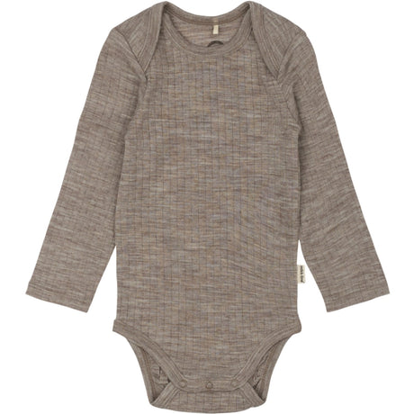 Mikk-Line Melange Denver Merino Uld Ls Body