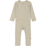 Mikk-Line Melange Offwhite Merino Uld Ls Dragt