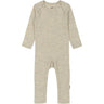 Mikk-Line Melange Offwhite Merino Uld Ls Dragt