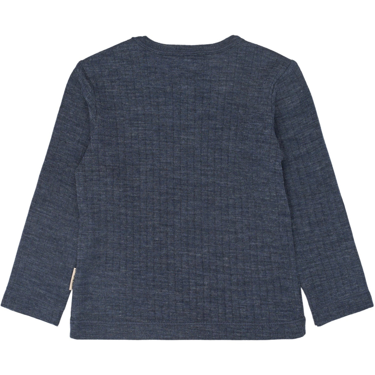 Mikk-Line Melange Blue Nights Merino Uld Ls Top