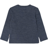 Mikk-Line Melange Blue Nights Merino Uld Ls Top
