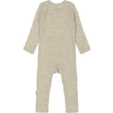 Mikk-Line Melange Offwhite Merino Uld Ls Dragt
