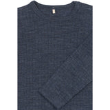 Mikk-Line Melange Blue Nights Merino Uld Ls Top