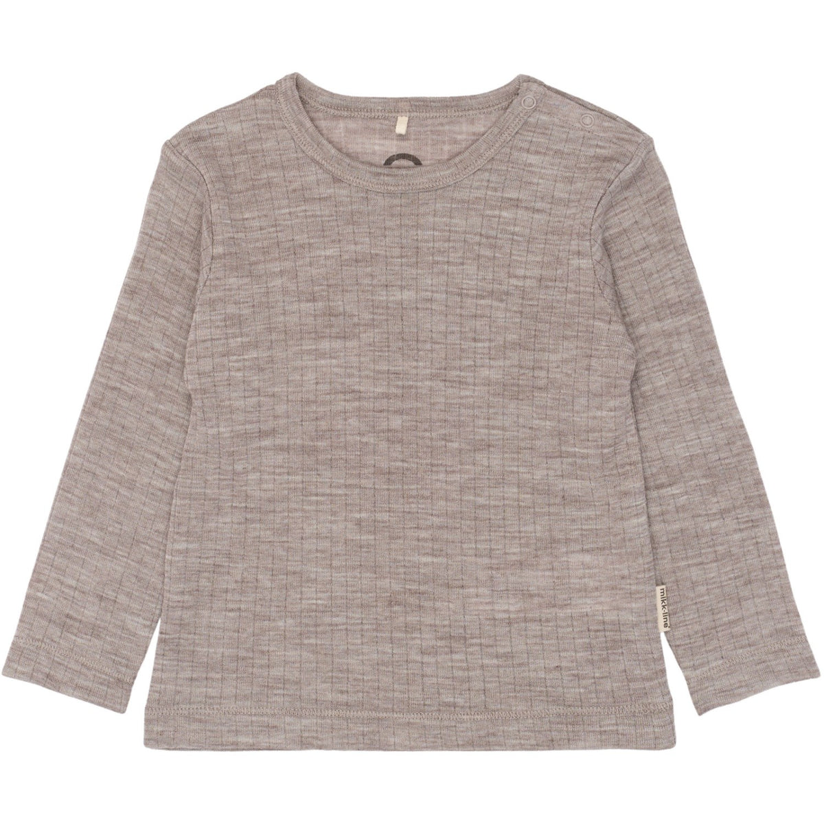 Mikk-Line Melange Denver Merino Uld Ls Top