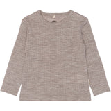 Mikk-Line Melange Denver Merino Uld Ls Top