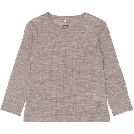 Mikk-Line Melange Denver Merino Uld Ls Top