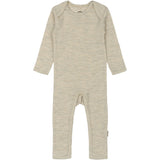 Mikk-Line Melange Offwhite Merino Uld Ls Dragt