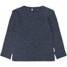 Mikk-Line Melange Blue Nights Merino Uld Ls Top