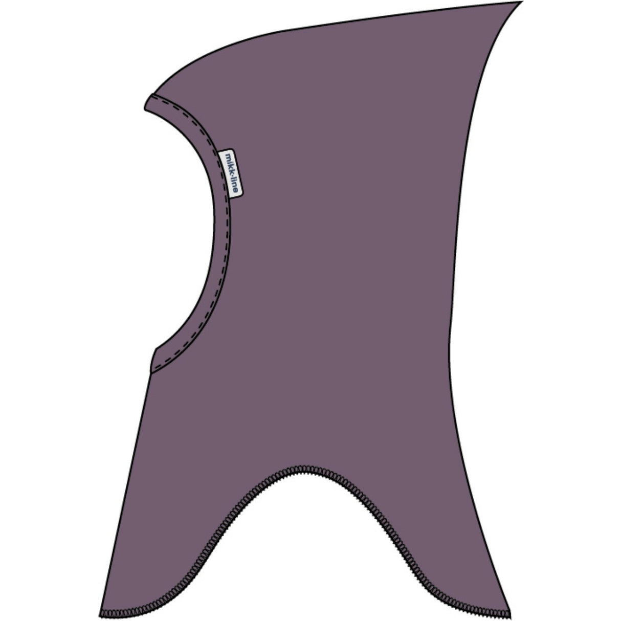 Mikk-Line Twilight Mauve Bomuld Fullface - Tip Dobbelt