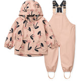LIEWOOD Mega Cherry Heart/ Rosey Mix Manu Regntøj Sæt