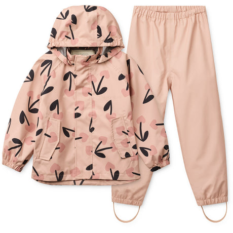 LIEWOOD Mega Cherry Heart/ Rosey Mix Pedia Regntøj Sæt