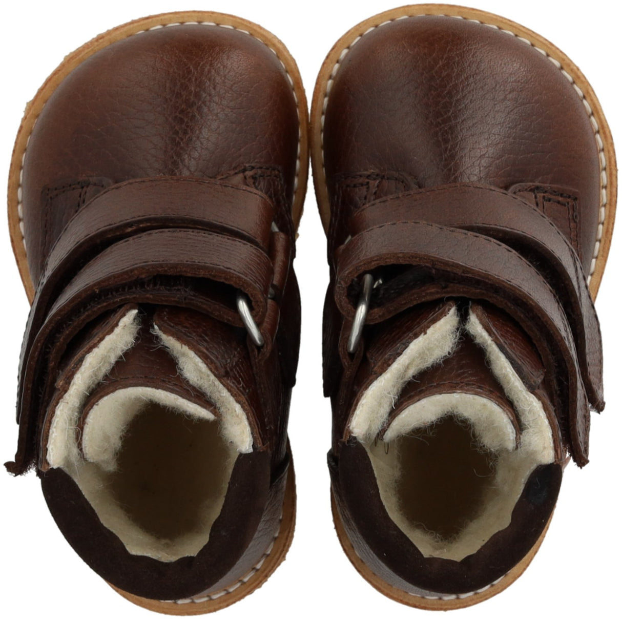 Angulus Dark Brown/Dark Brown Begynder Tex-Støvle Med Velcrolukning
