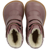 Angulus Faded Rose/Blossom Glitter Tex-Støvle Med Glitter Og Velcro