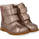 Angulus Rose Copper/Rose Glitter Tex-Støvle Med Glitter Og Velcro