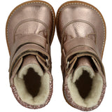Angulus Rose Copper/Rose Glitter Tex-Støvle Med Glitter Og Velcro