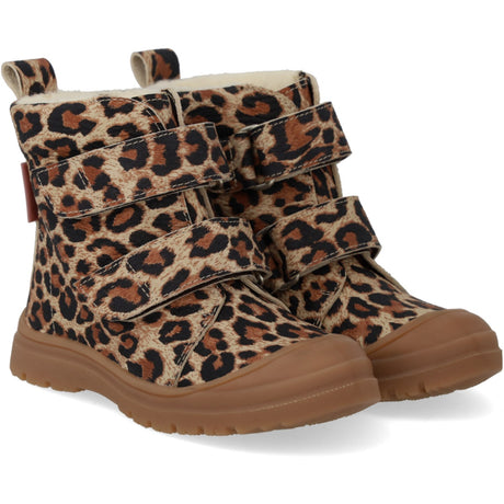 Angulus Beige Leo Garbi Tex Vinterstøvle Med Print