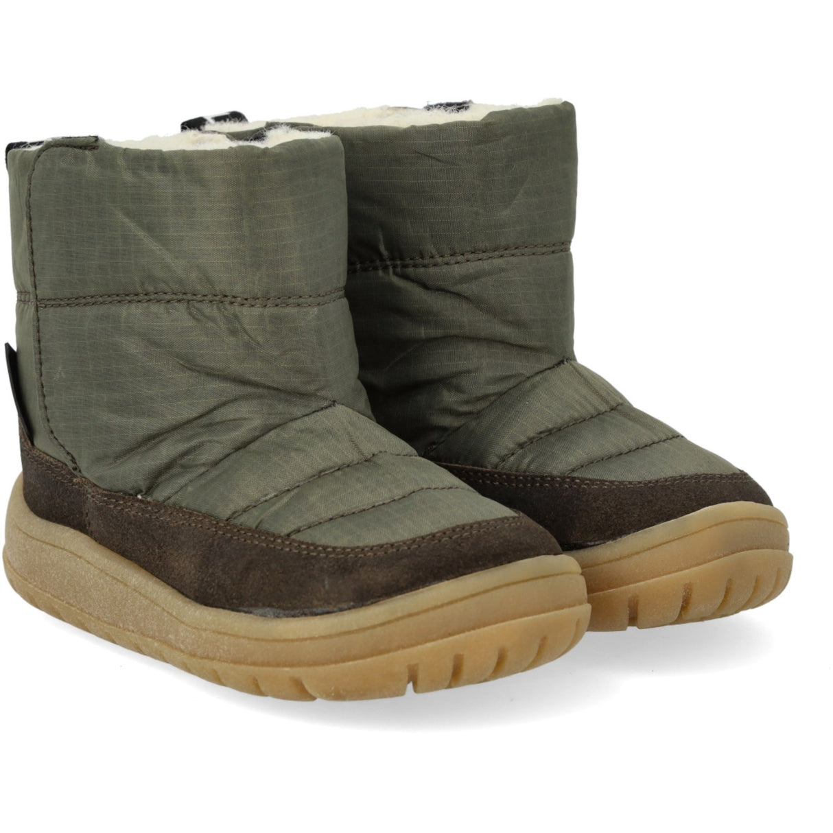 Angulus Olive/Forrest Recycled Ripstop Begynder Tex-Støvle Med Blødt Merino Uldfoer