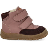Angulus Aubergine/Faded Rose/Tan Begynder Tex-Støvle Med Kontraststikninger