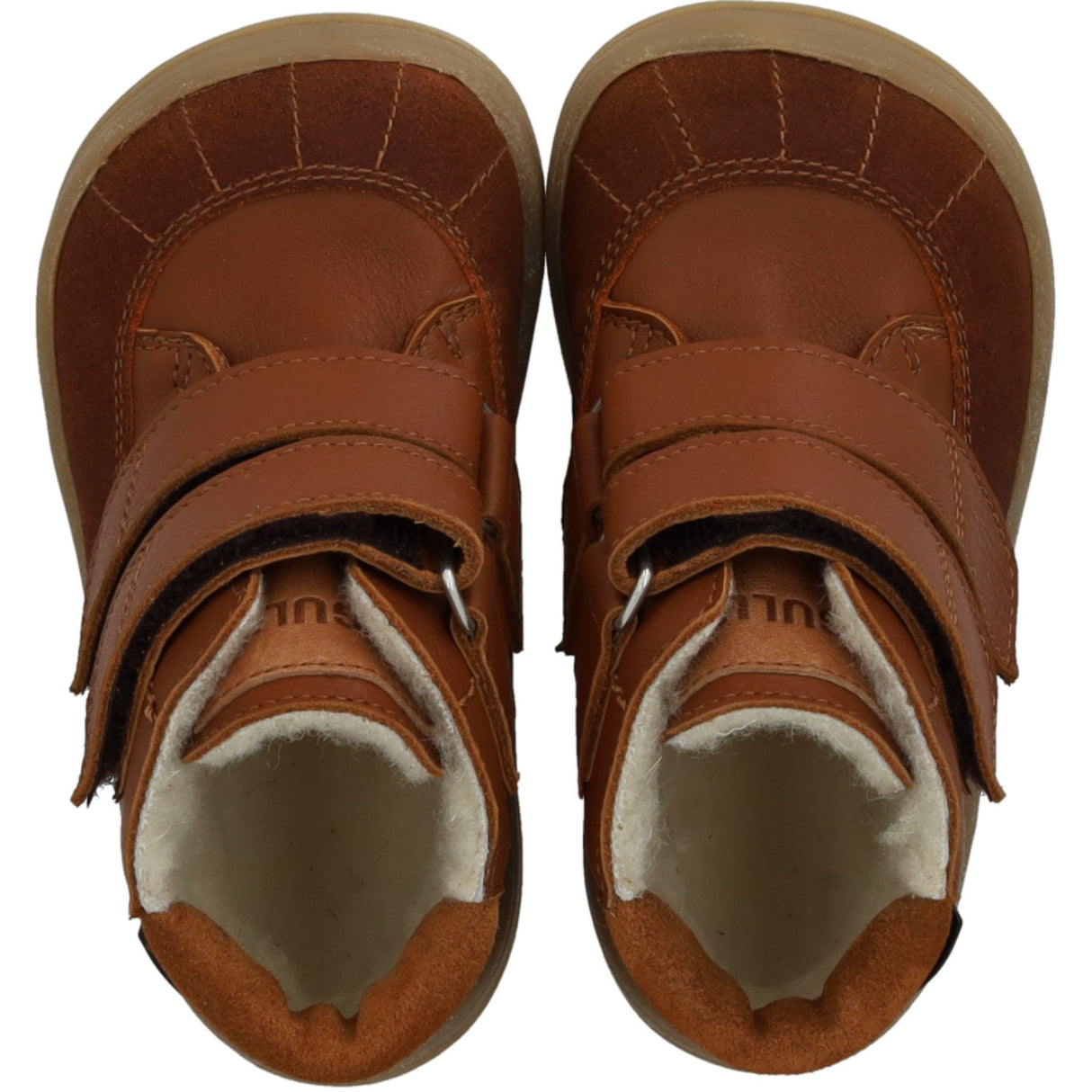 Angulus Cognac/Cognac/Tan Begynder Tex-Støvle Med Kontraststikninger