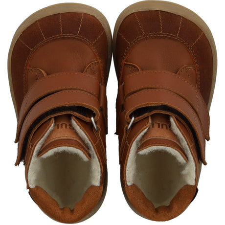 Angulus Cognac/Cognac/Tan Begynder Tex-Støvle Med Kontraststikninger