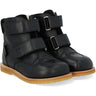 Angulus Black/Black/Black Tex-Støvle Med Funklende Glitterhjerter