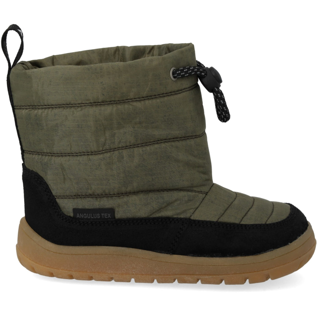 Angulus Black/Olive Recycled Ripstop Let Og Fleksibel Tex-Vinterstøvle I Nylon