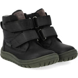 Angulus Black/Dark Grey TEX-støvle I Nylon Med Slidstærke Læderdetaljer