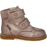 Angulus Rose Copper/Rosebud/Faded Rose Tex-Støvle Med Funklende Glitterhjerter