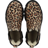 Angulus Beige Leo/Dark Brown Elastic Chunky Tex Chelsea Støvle