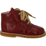 Angulus Cranberry Klassisk Snøresko Med Brogue Detaljer