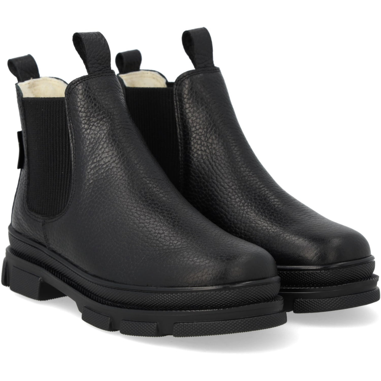 Angulus Black/Black Chunky Tex Chelsea Støvle