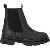 Angulus Black/Black Støvlet Med Elastik Og Lynlås