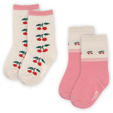 Konges Sløjd Cherry Mix 2 Pak Jacquard Strømper