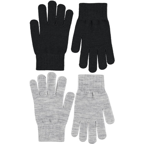 Molo Grey Melange Kiddy Uld Handsker