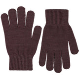 Molo Burgundy Kiddy Uld Handsker